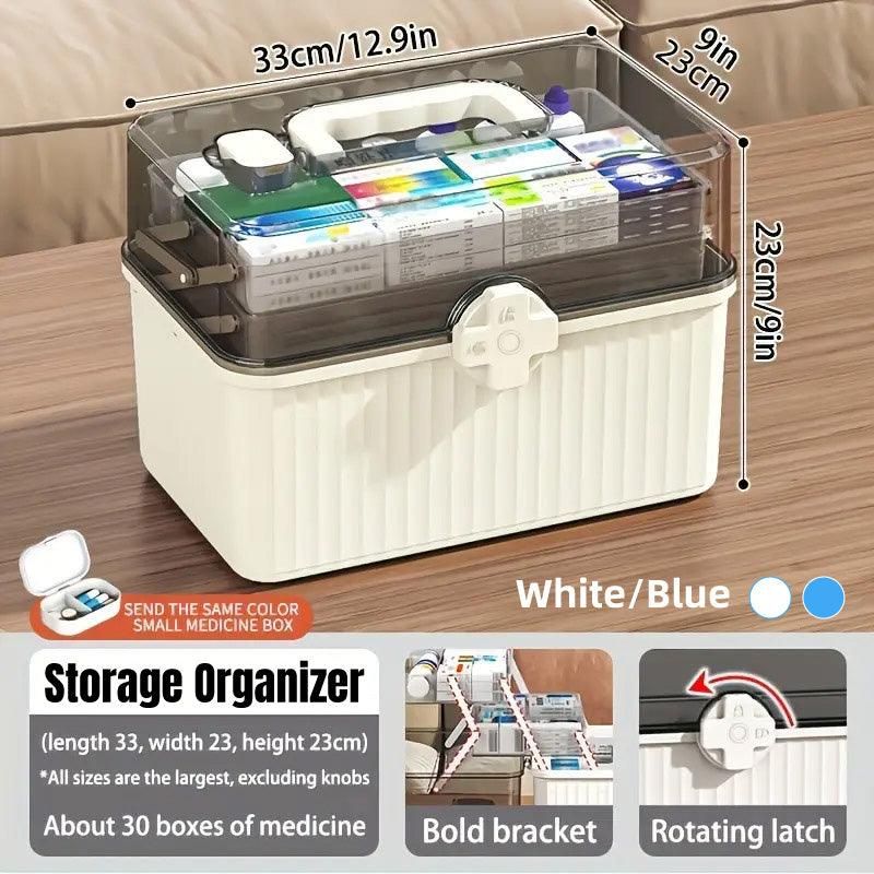 Large Capacity Medicine Cabinet Multi Layer Storage Box for Household First view 2