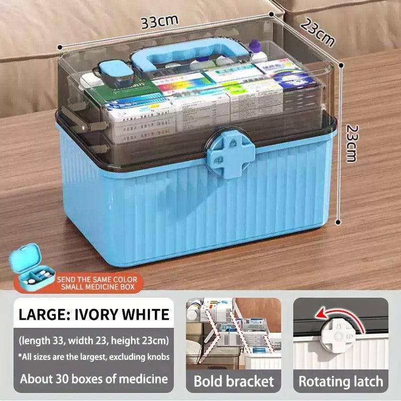 Large Capacity Medicine Cabinet Multi Layer Storage Box for Household First view 5