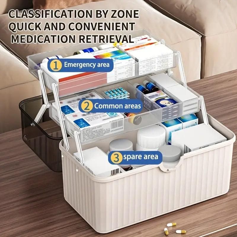 Large Capacity Medicine Cabinet Multi Layer Storage Box for Household First view 10