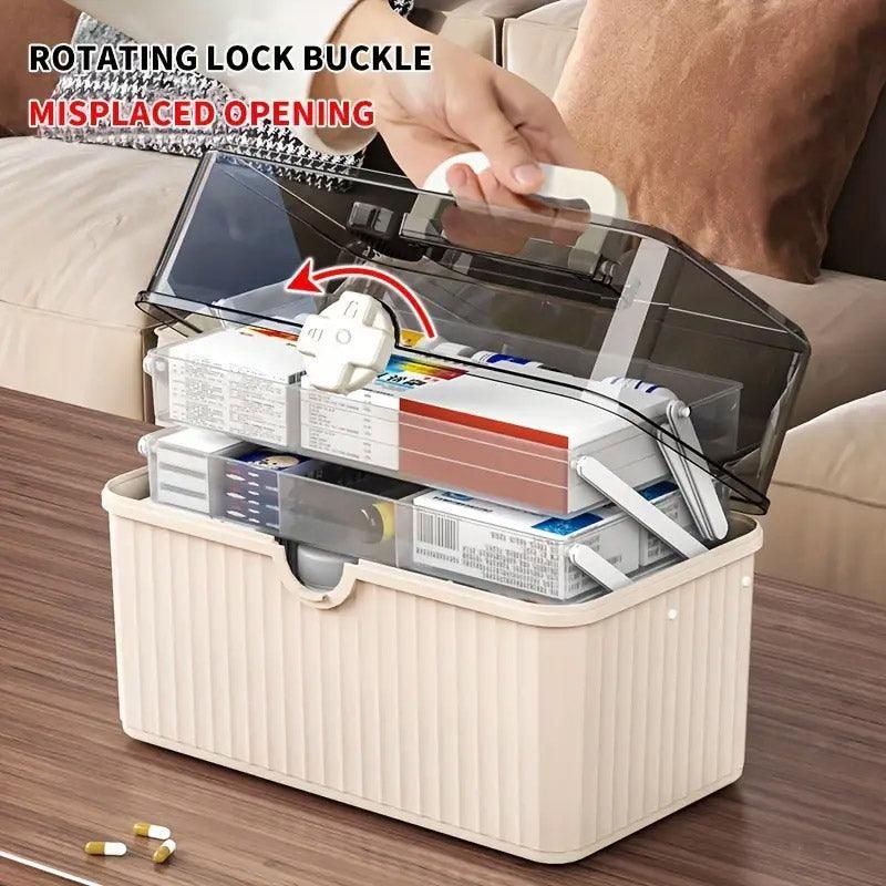 Large Capacity Medicine Cabinet Multi Layer Storage Box for Household First view 11