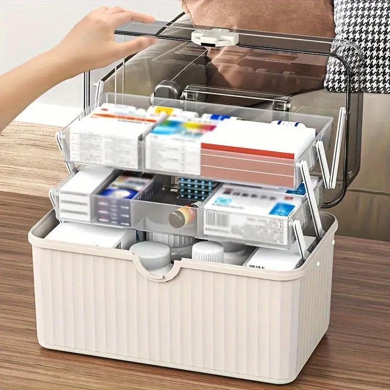 Large Capacity Medicine Cabinet Multi Layer Storage Box for Household First view 15