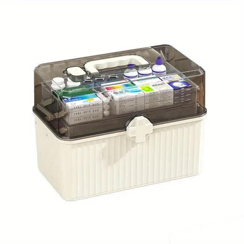 Large Capacity Medicine Cabinet Multi Layer Storage Box for Household First