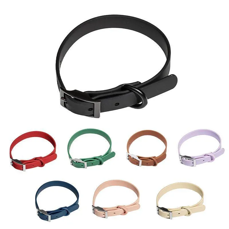 PVC Dog Collar Working Dog Kennels Waterproof Soft Adjustable for Pets M Size view 3