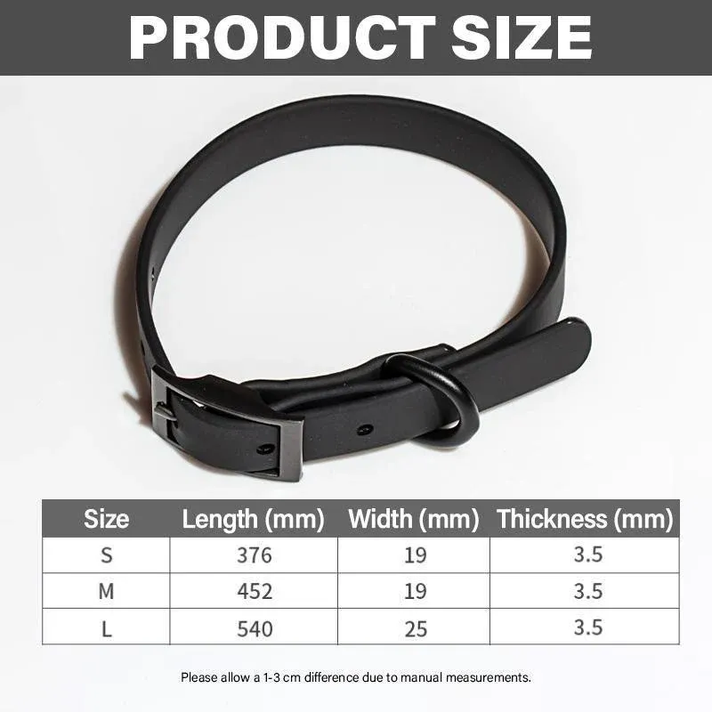 PVC Dog Collar Working Dog Kennels Waterproof Soft Adjustable for Pets M Size view 4