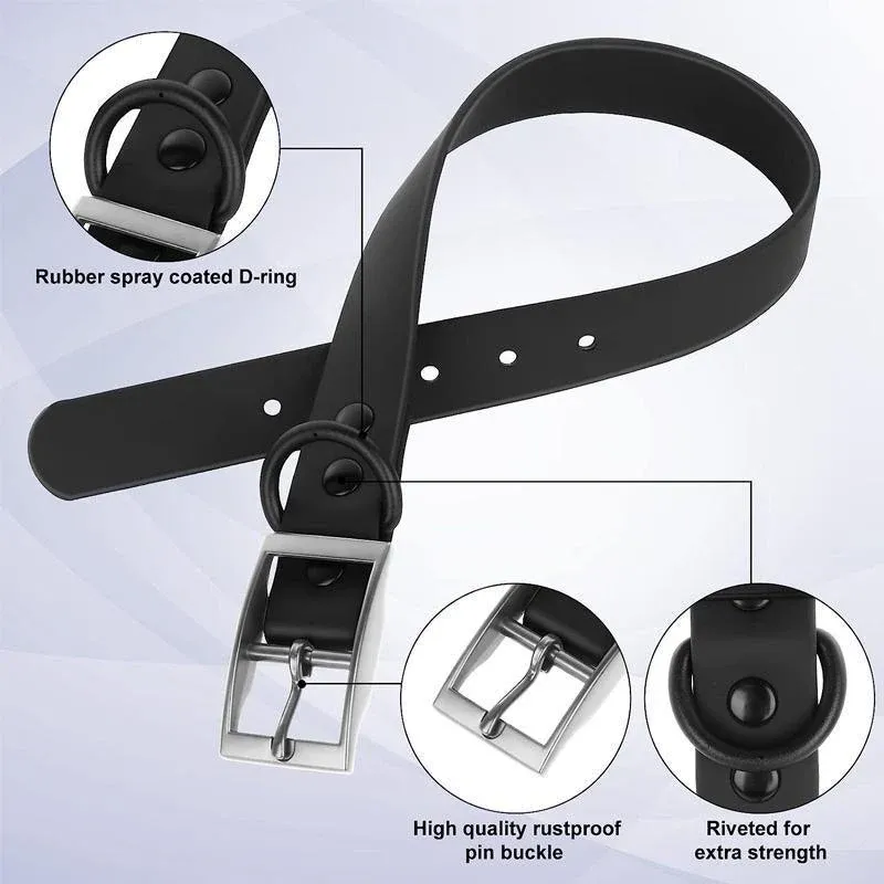 PVC Dog Collar Working Dog Kennels Waterproof Soft Adjustable for Pets M Size view 6