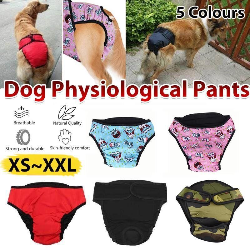Washable Female Pet Dog Cat Nappy Diaper Physiological Pants Panties Underwear view 12
