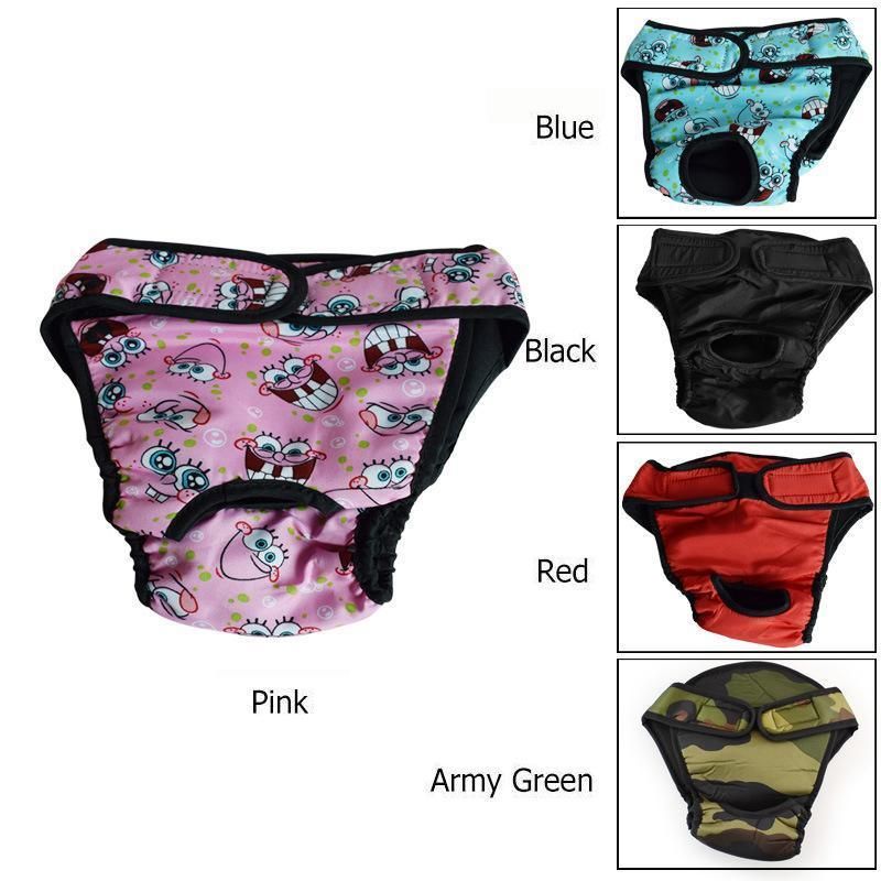 Washable Female Pet Dog Cat Nappy Diaper Physiological Pants Panties Underwear view 13