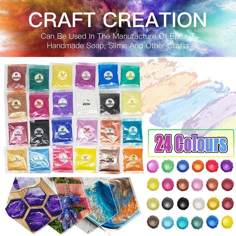 Mica Pigment Pearl Powder Resin Epoxy Premium Soaps Candle Bath Bomb Art Craft view 2
