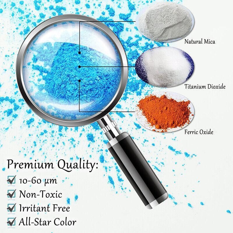 Mica Pigment Pearl Powder Resin Epoxy Premium Soaps Candle Bath Bomb Art Craft view 11