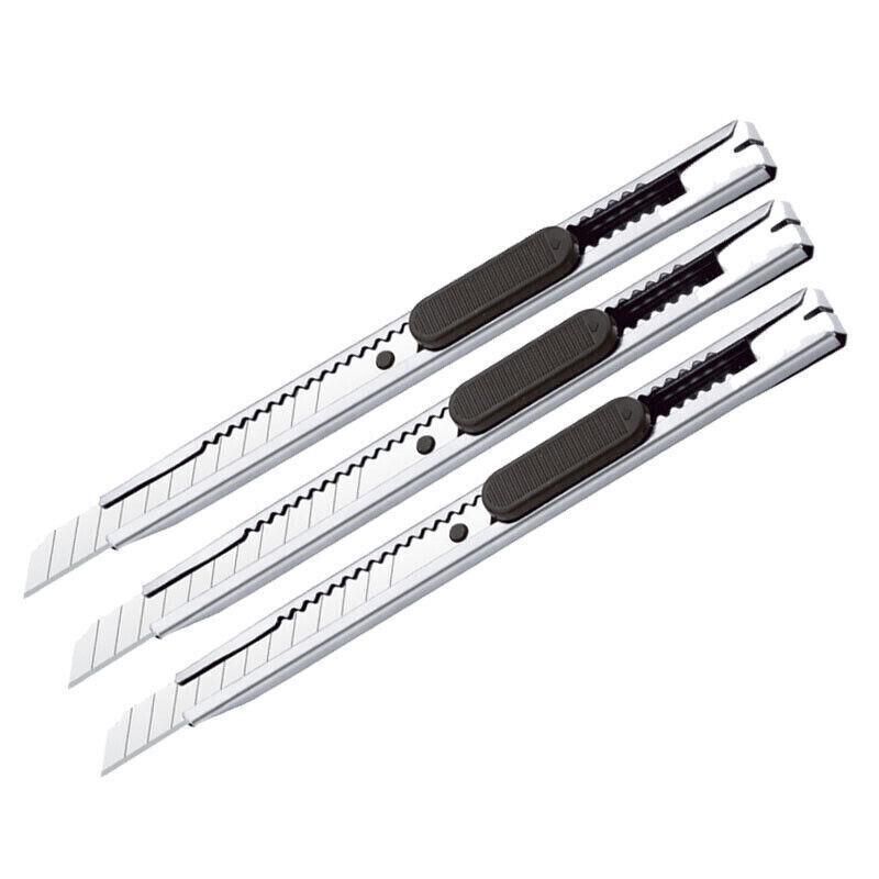 5PCS Snap-Off Daily Utility Knife Lock Back Box Cutters Retractable Knifes view 2