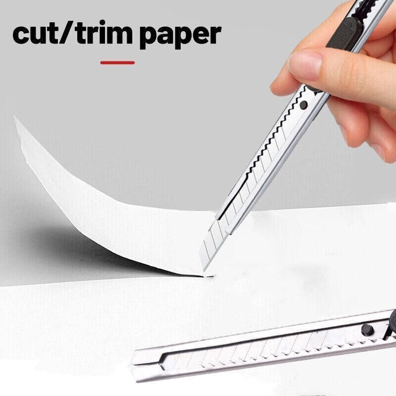 5PCS Snap-Off Daily Utility Knife Lock Back Box Cutters Retractable Knifes view 5