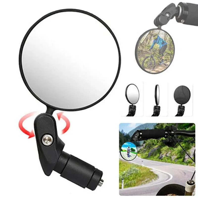 Adjustable Bicycle Rearview Mirror Convex Lens for MTB and Road Bikes — image 1