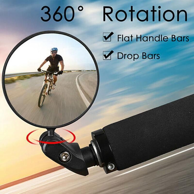Adjustable Bicycle Rearview Mirror Convex Lens for MTB and Road Bikes view 9