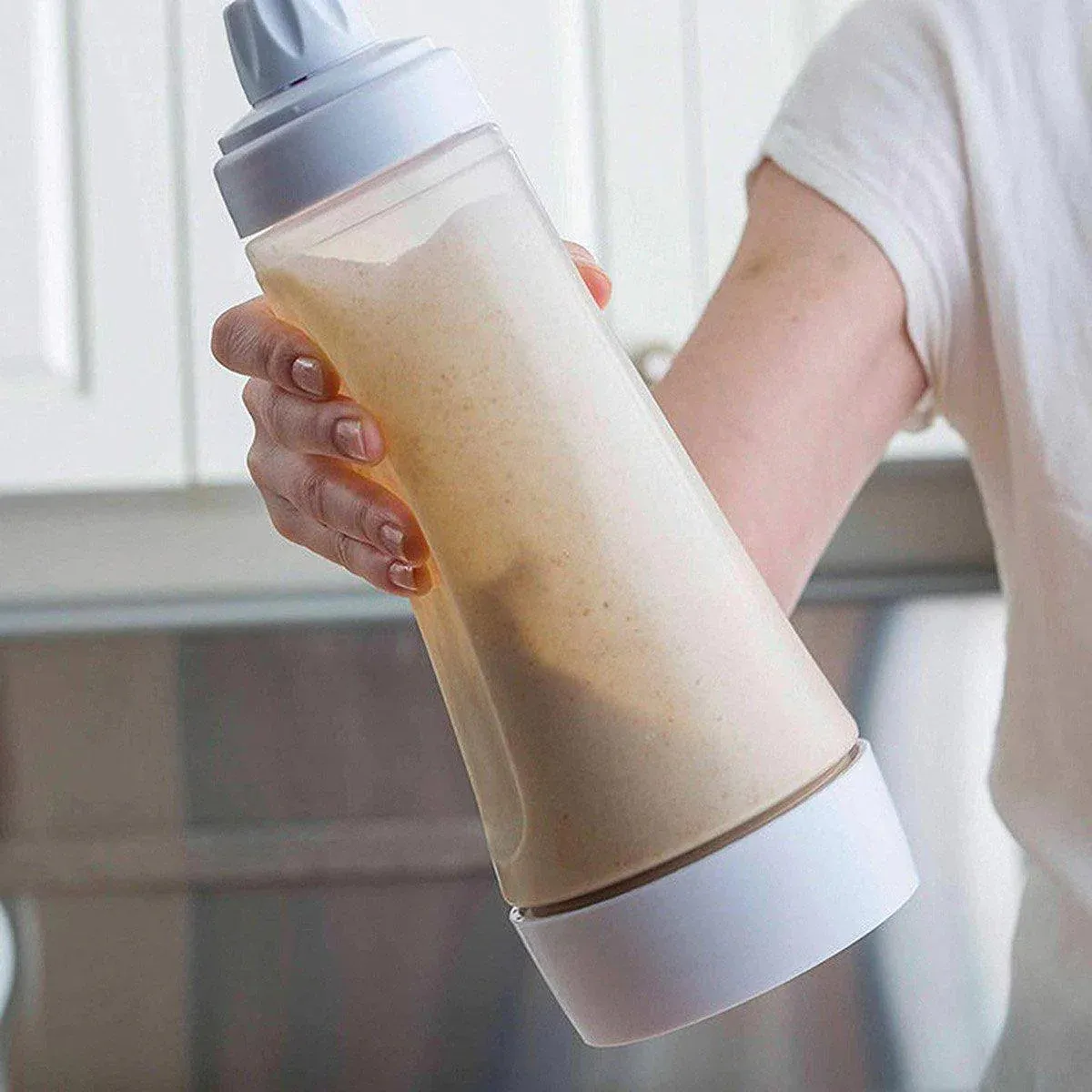 1000ml Hand Crank Batter Dispenser Mixing Jug with Scale for Muffins Pancakes view 4