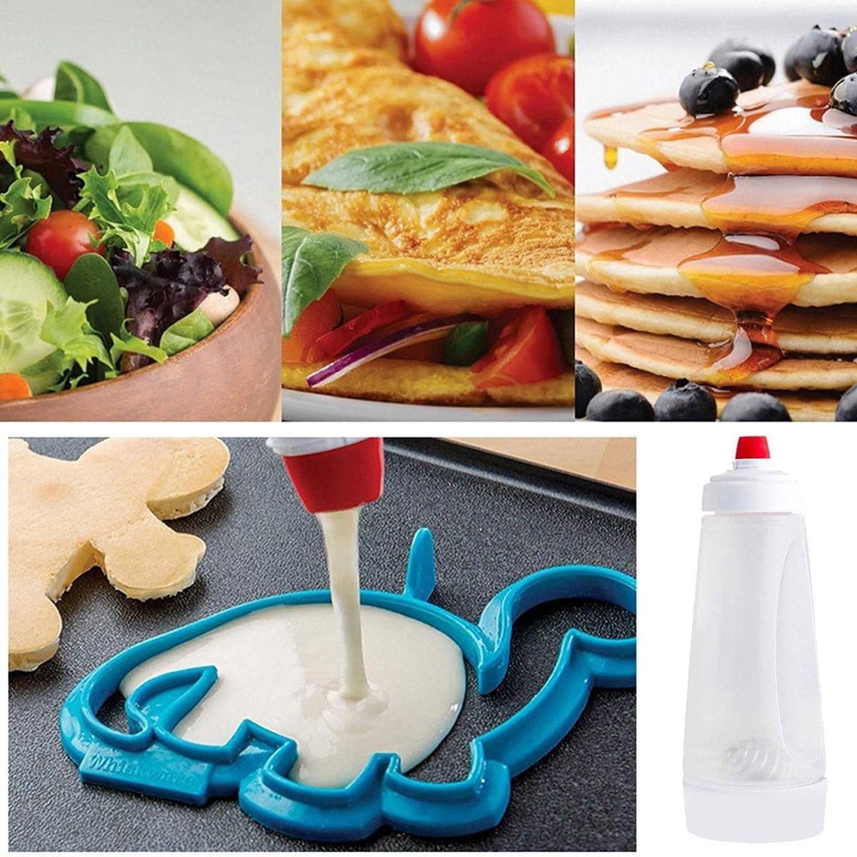1000ml Hand Crank Batter Dispenser Mixing Jug with Scale for Muffins Pancakes view 8