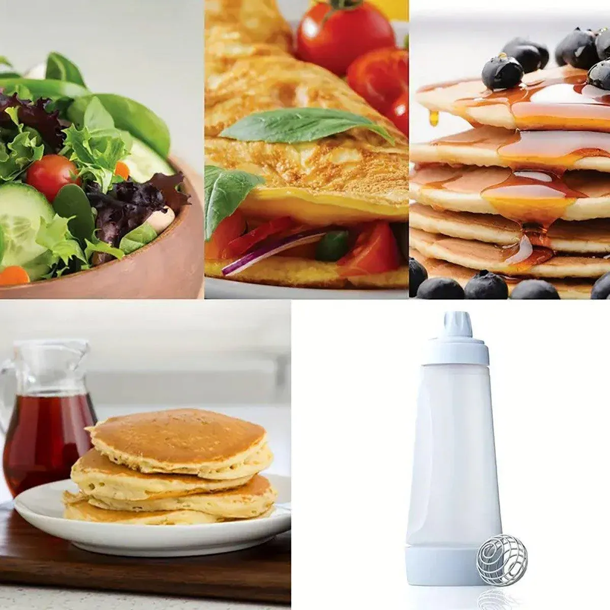 1000ml Hand Crank Batter Dispenser Mixing Jug with Scale for Muffins Pancakes view 9