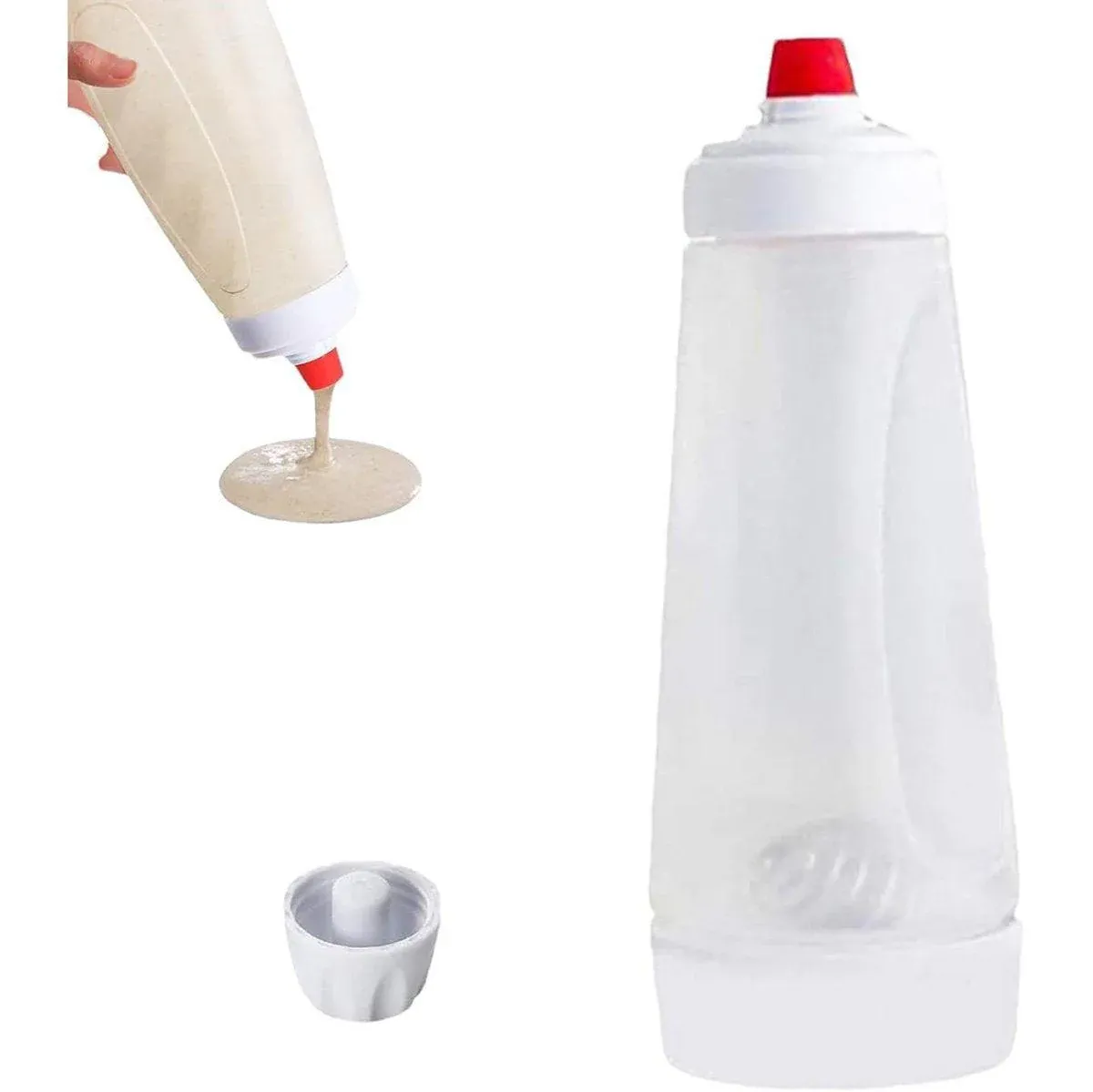 1000ml Hand Crank Batter Dispenser Mixing Jug with Scale for Muffins Pancakes view 15