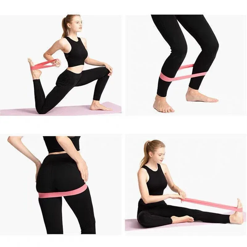 Exercise Resistance Bands Loop Power Strength Training Fitness Yoga Pilates view 8