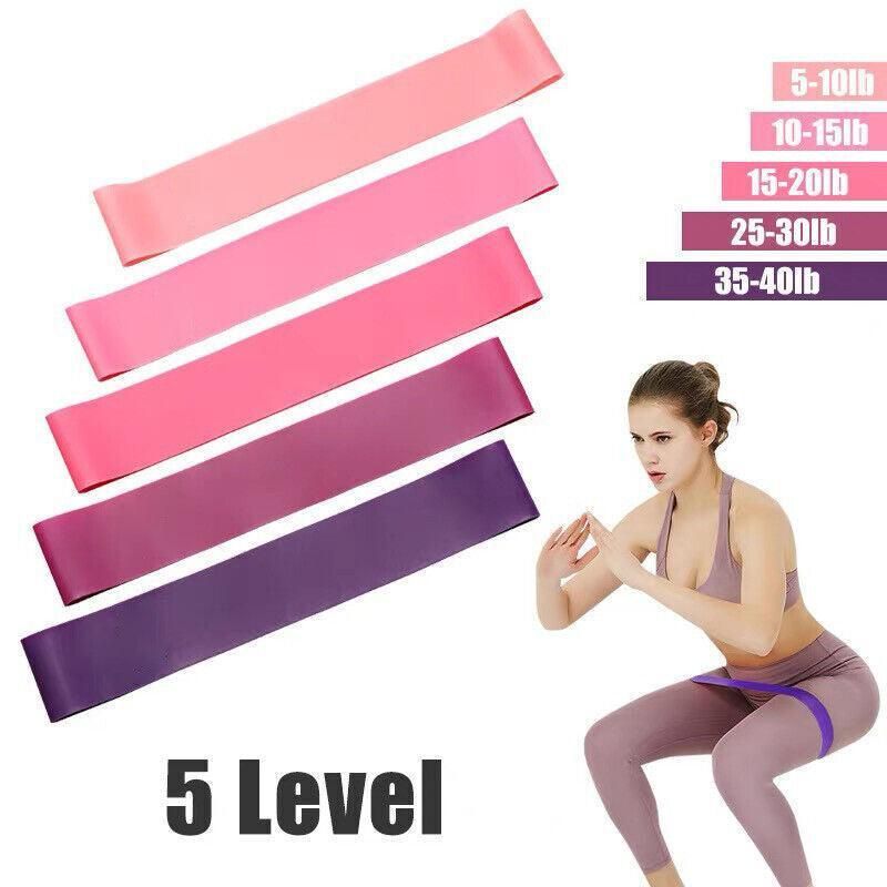Exercise Resistance Bands Loop Power Strength Training Fitness Yoga Pilates view 9