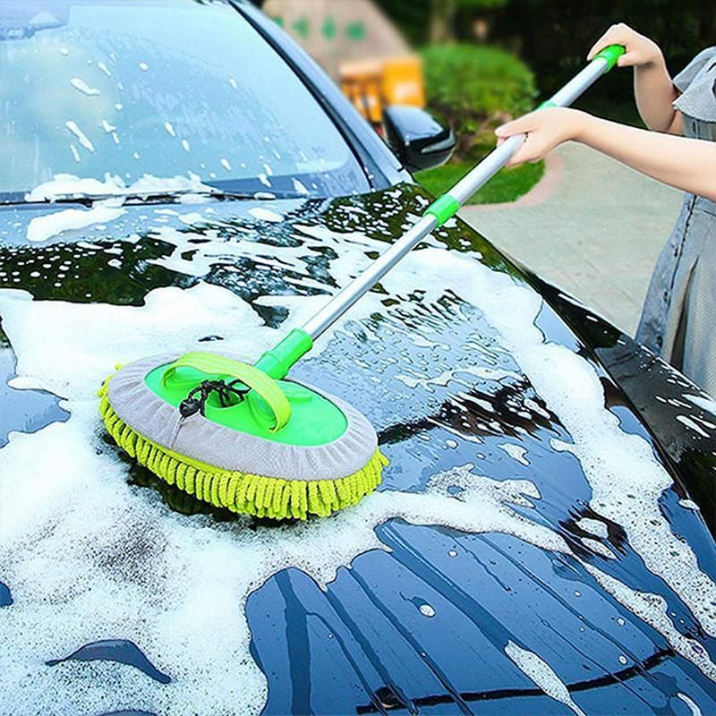 New Telescopic Car Brush Wash Soft Care Mop Vehicle Cleaning Window Adjustable view 11