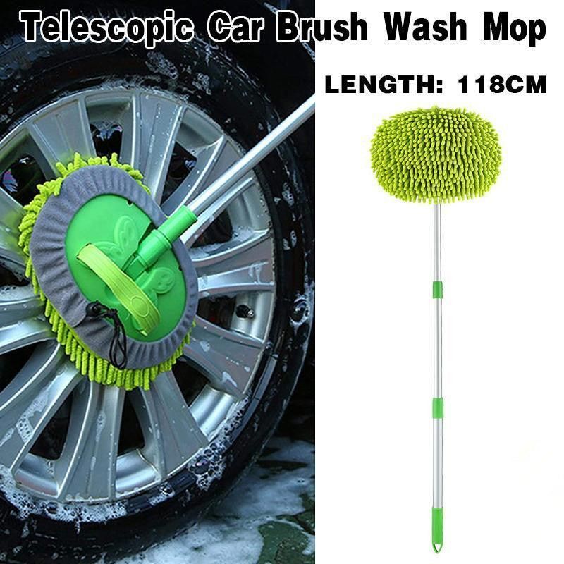New Telescopic Car Brush Wash Soft Care Mop Vehicle Cleaning Window Adjustable view 12