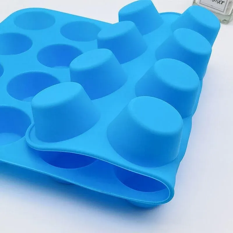 24 Cavity Pan Tray Silicone Mini Cupcake Cookie Baking Mold Au - Orange view 10