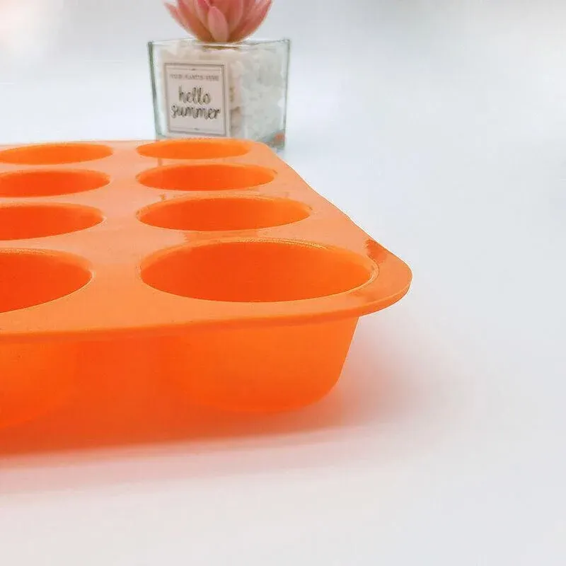 24 Cavity Pan Tray Silicone Mini Cupcake Cookie Baking Mold Au - Red view 14