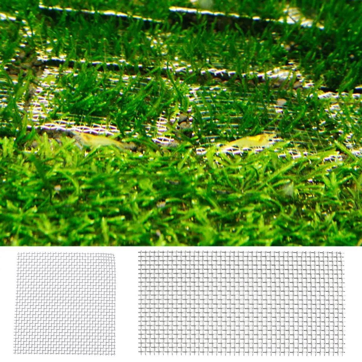 10pcs Stainless Steel Wire Mesh for Water Plants Fish Tank Aquarium Decoration view 9