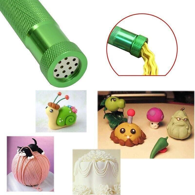 Polymer Clay Gun Extruder Sculpey Sculpting Tool with 20 Discs Cake Tool Craft view 5