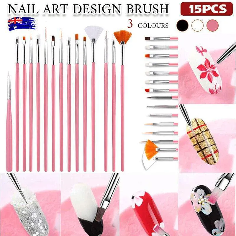 Nail Art Design Brushes Dotting Pen Tool Set Painting Uv Gel Drawing Brush view 2