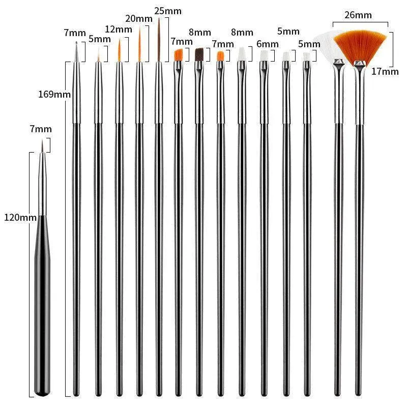 Nail Art Design Brushes Dotting Pen Tool Set Painting Uv Gel Drawing Brush view 5