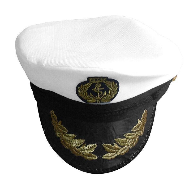 Sailor Cap Boat Captain Hat For Navy Skipper Costume Fancy Marine Dress view 2