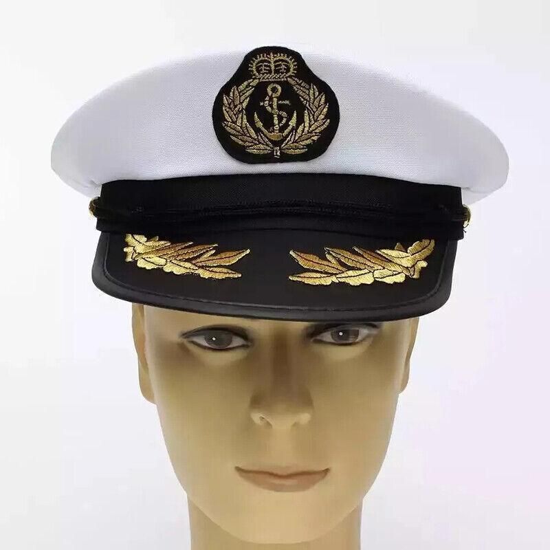 Sailor Cap Boat Captain Hat For Navy Skipper Costume Fancy Marine Dress view 5