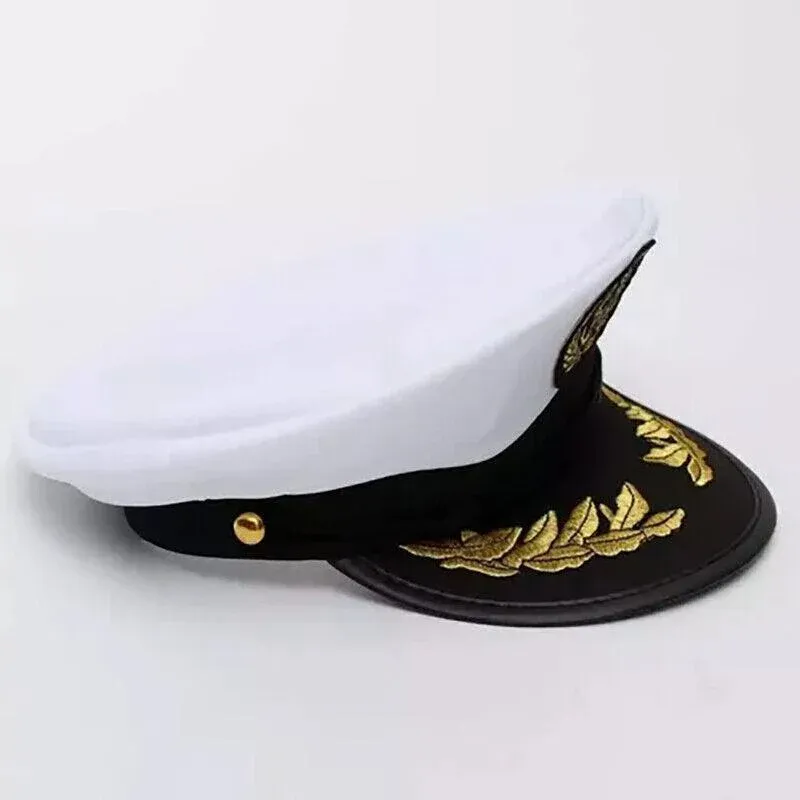 Sailor Cap Boat Captain Hat For Navy Skipper Costume Fancy Marine Dress view 7