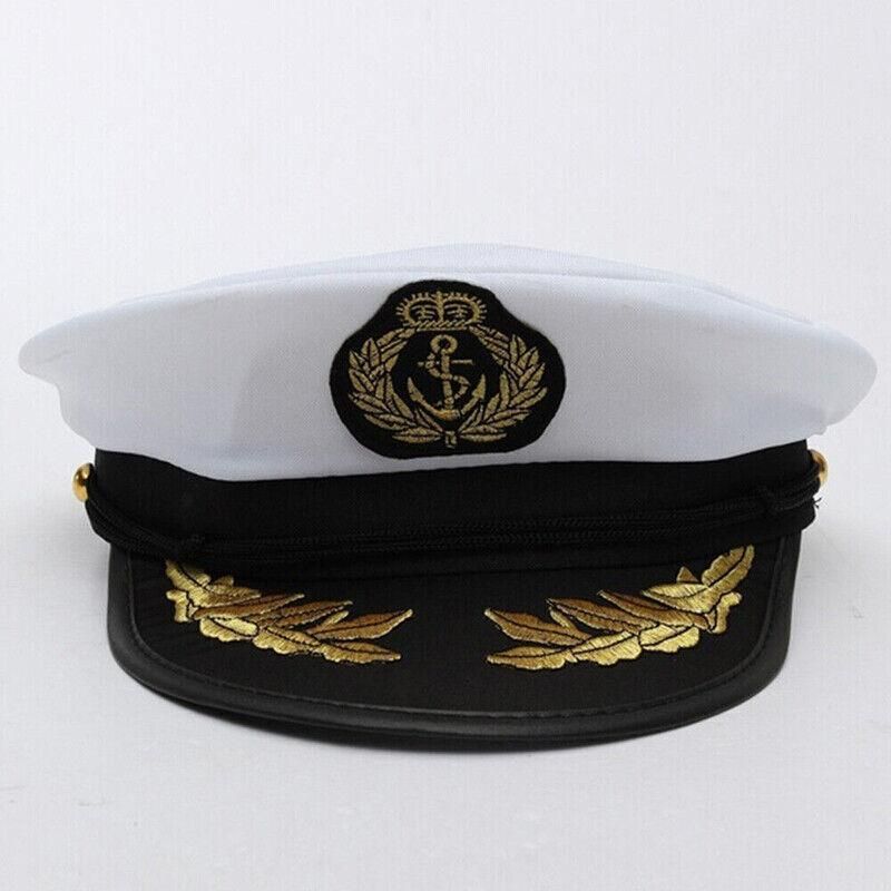 Sailor Cap Boat Captain Hat For Navy Skipper Costume Fancy Marine Dress view 8