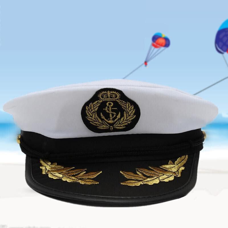 Sailor Cap Boat Captain Hat For Navy Skipper Costume Fancy Marine Dress view 12