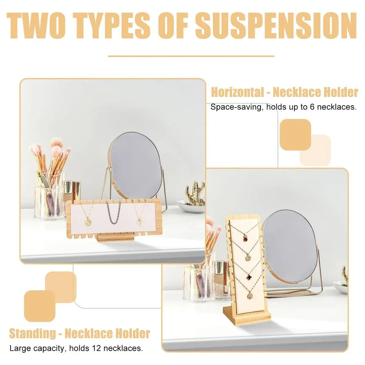 Jewellery Display Rack Necklace Hanging Stand Organiser Holder for Accessories view 5