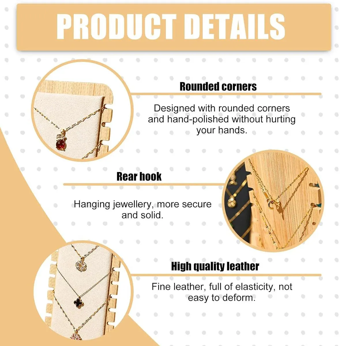 Jewellery Display Rack Necklace Hanging Stand Organiser Holder for Accessories view 6