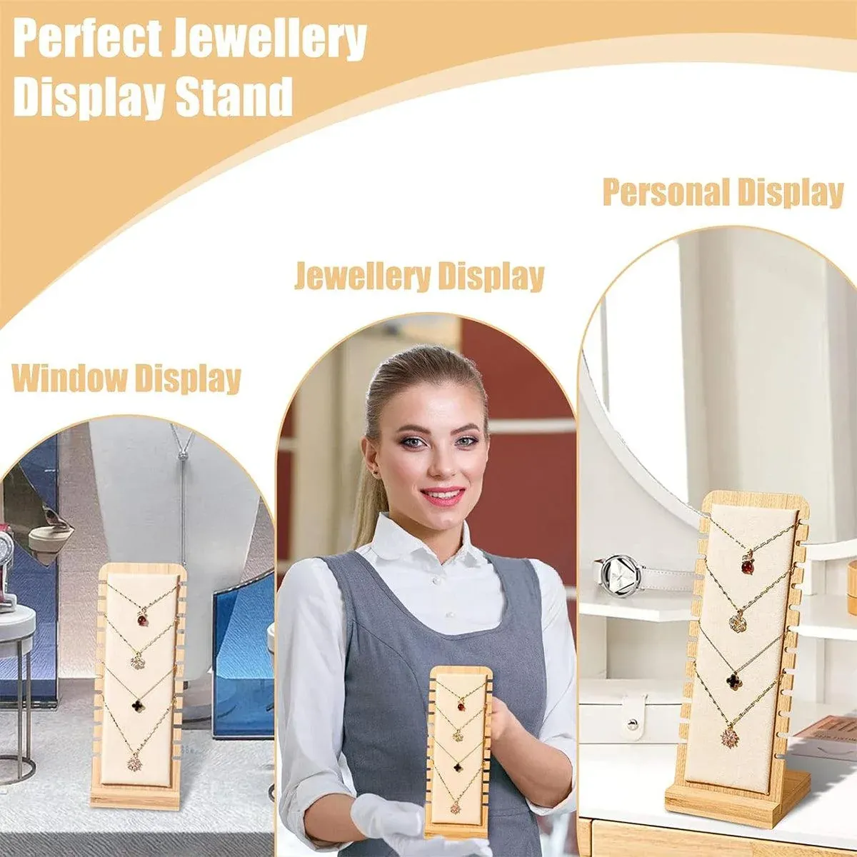 Jewellery Display Rack Necklace Hanging Stand Organiser Holder for Accessories view 7