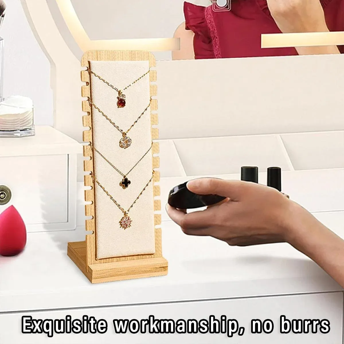 Jewellery Display Rack Necklace Hanging Stand Organiser Holder for Accessories view 8