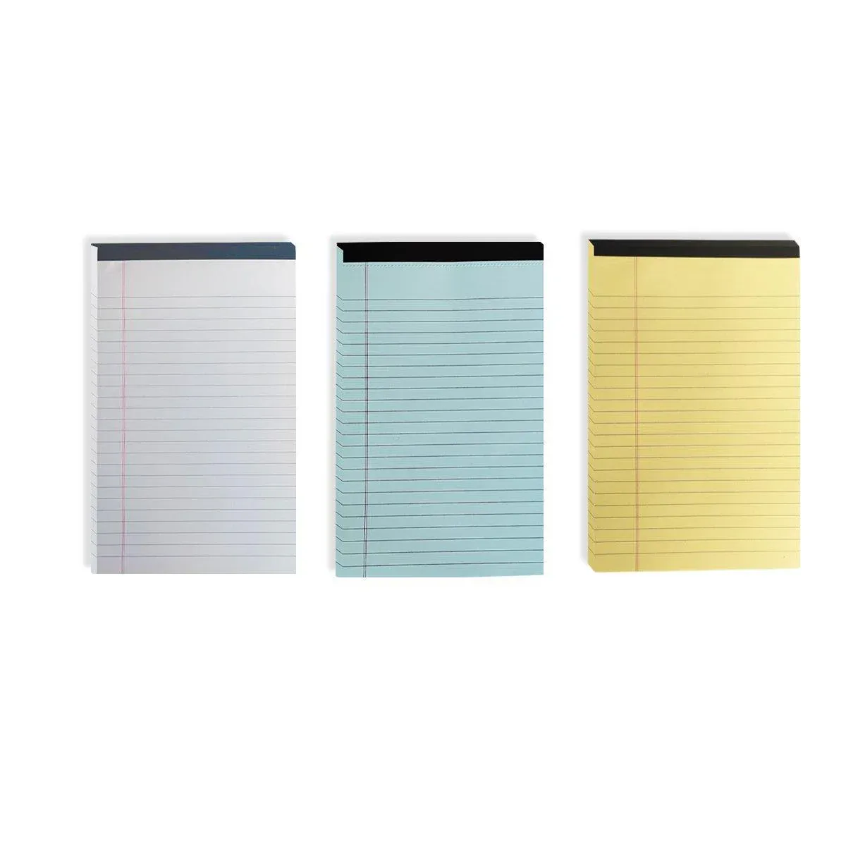 4PCS Tearable Lined Notepad Simple Design Colourful Memo Pad Notebook - Blue view 12