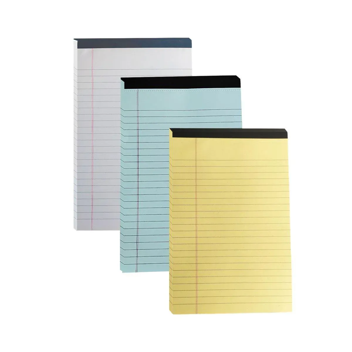4PCS Tearable Lined Notepad Simple Design Colourful Memo Pad Notebook - White view 3