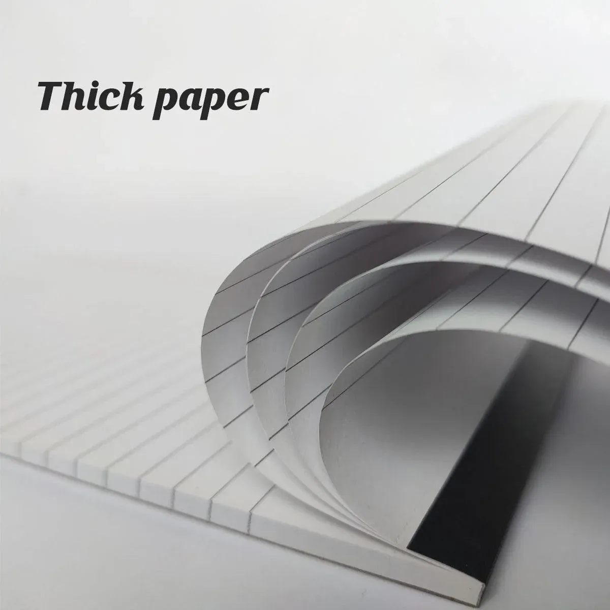 4PCS Tearable Lined Notepad Simple Design Colourful Memo Pad Notebook - White view 5