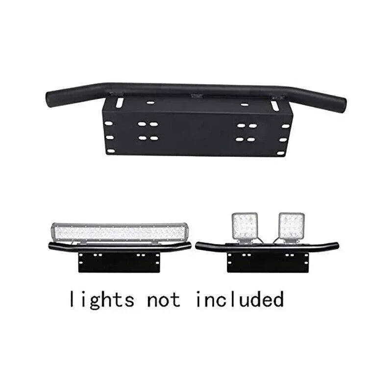 24inch Bull Bar Front Bumper License Number Plate Mount Bracket Led Light Holder view 11