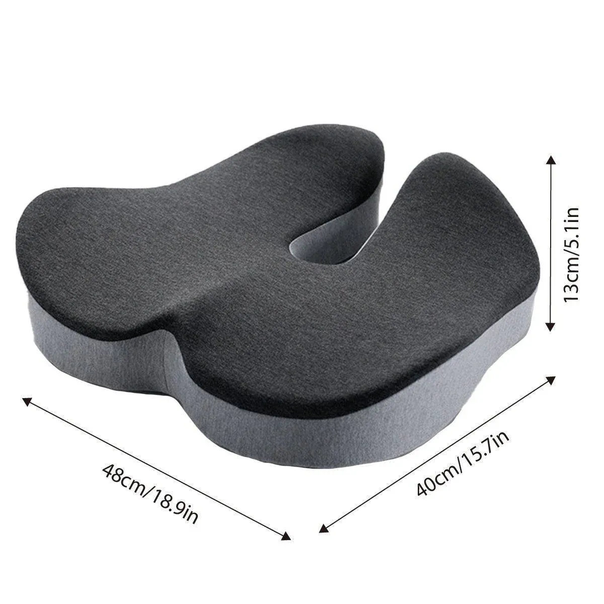 Slow Rebound Memory Foam Seat Cushion Office Chair Pad for Sedentary Hip Support view 3