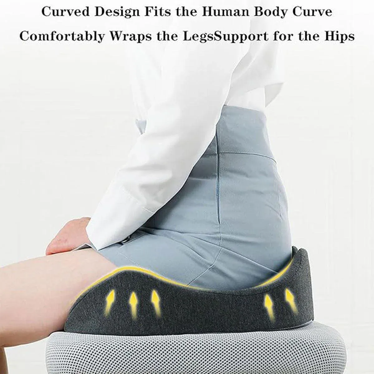 Slow Rebound Memory Foam Seat Cushion Office Chair Pad for Sedentary Hip Support view 5