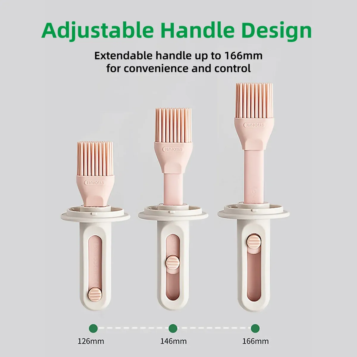 2pcs Glass Oil Bottles with Silicone Brush for Kitchen Cooking Oil Dispenser Set view 8
