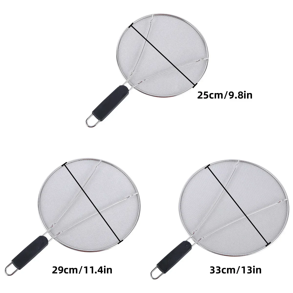 Stainless Steel Mesh Cover Anti Scald Filter Screen Anti Splash Lid For view 4