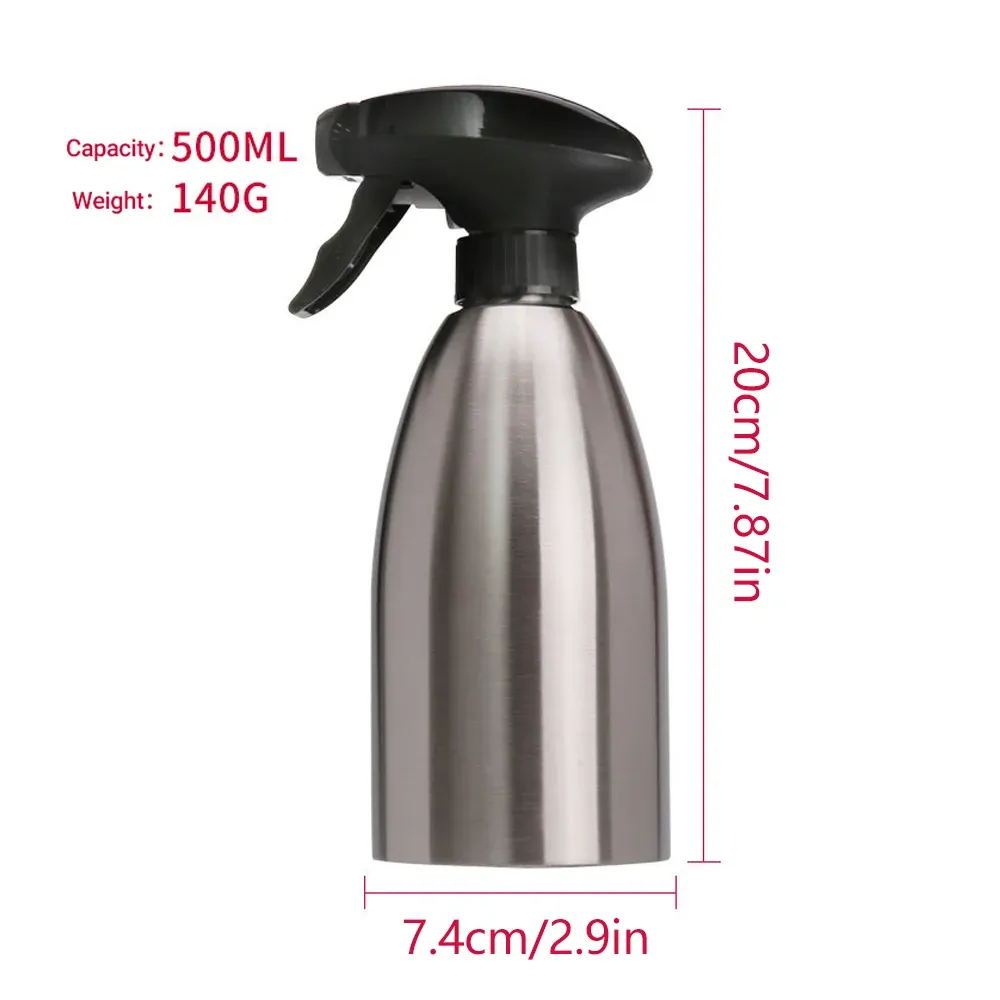 500ml Stainless Steel Cooking Oil Spray Bottle for BBQ and Kitchen Use view 3