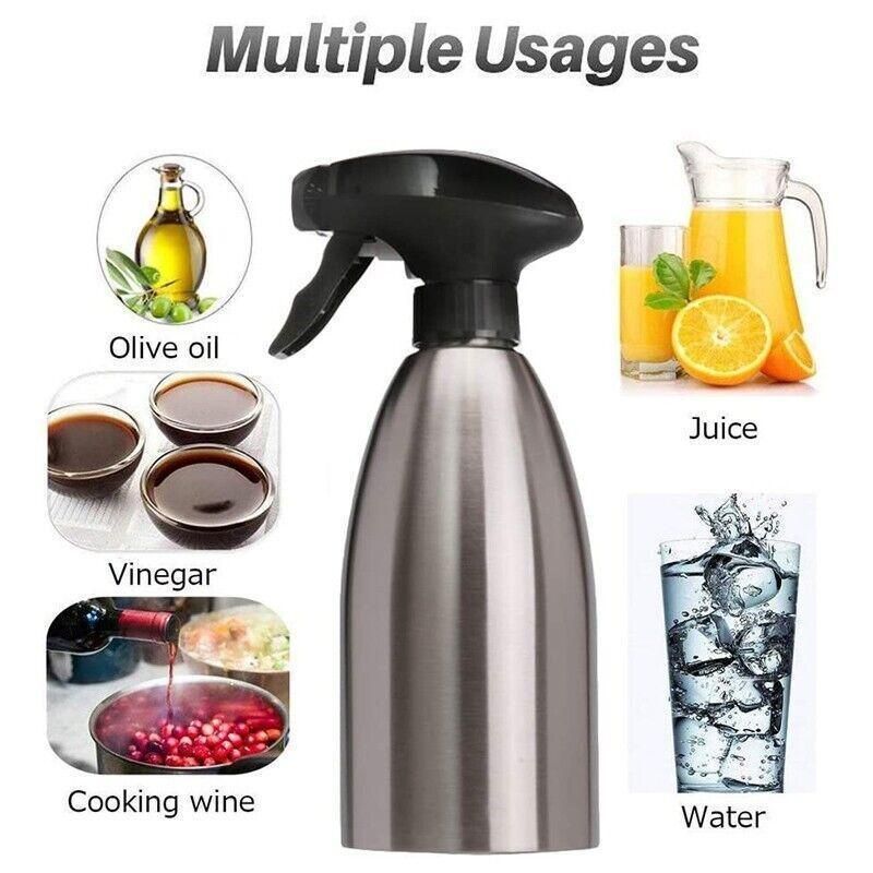 500ml Stainless Steel Cooking Oil Spray Bottle for BBQ and Kitchen Use view 8